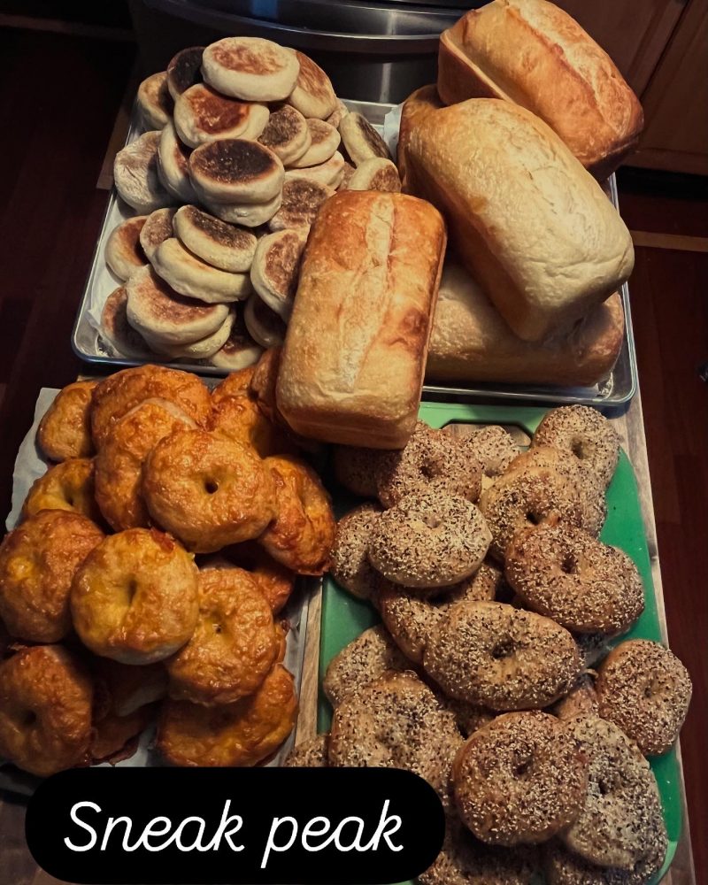 sourdough baked goods