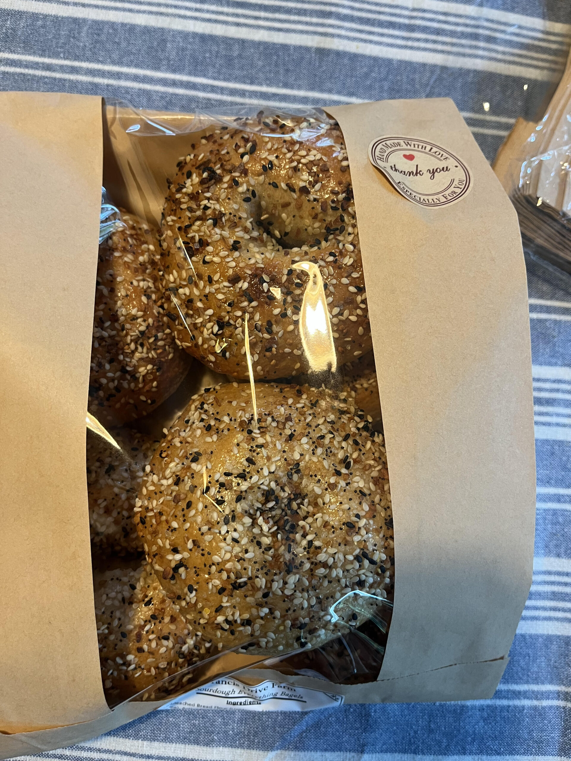 sesame and poppyseed bagels Sourdough breads and bagels